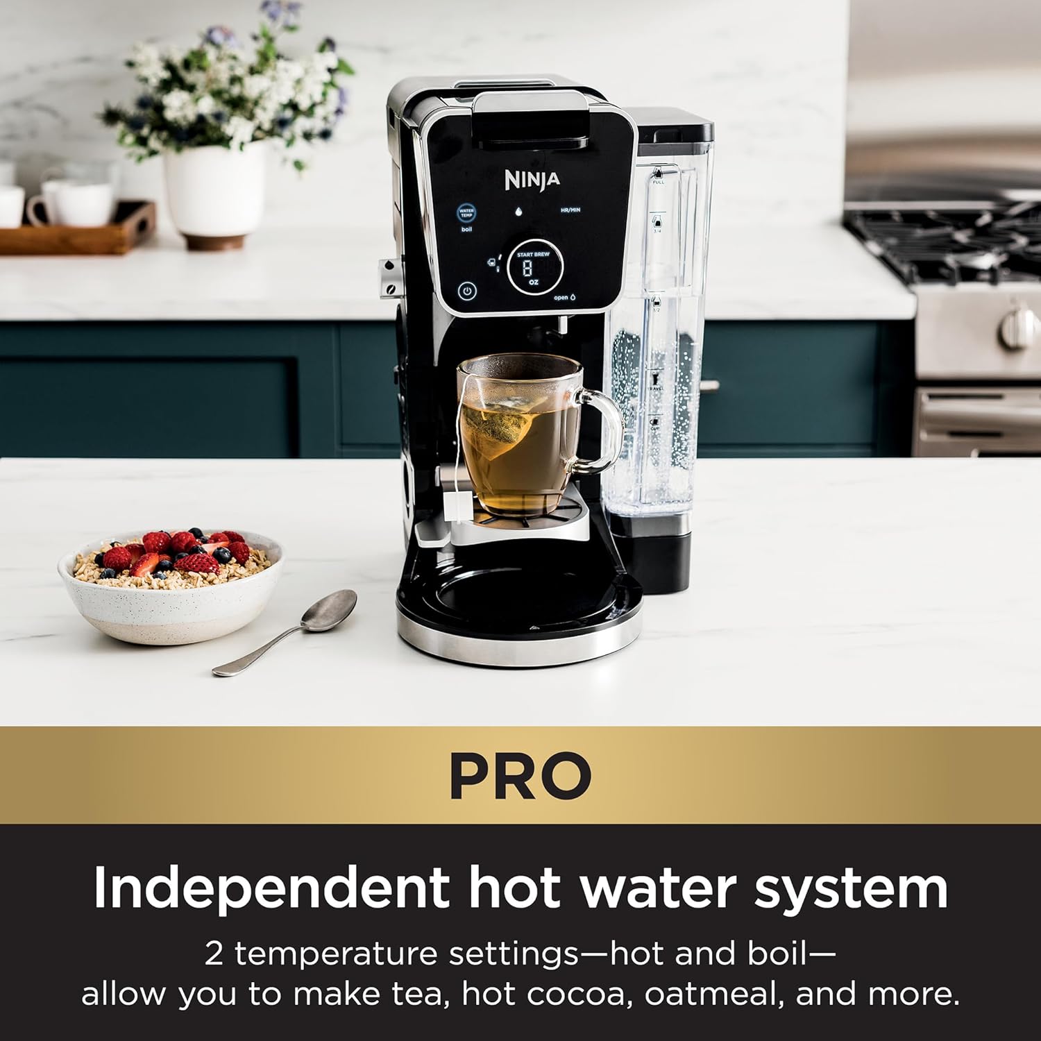 Ninja Drip Coffee Maker With K Cup Combo, DualBrew Pro Specialty Coffee System, Coffee Machine Compatible with K-Cup Pods, 12 Cup Single Serve Coffee Makers with Paper Filter, CFP301